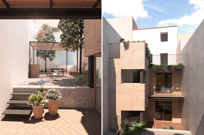 Reforma i ampliació d’edifici amb jardí